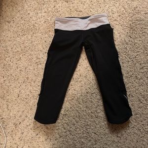 Lululemon Cropped Pants, Leggings, Black, Size 2